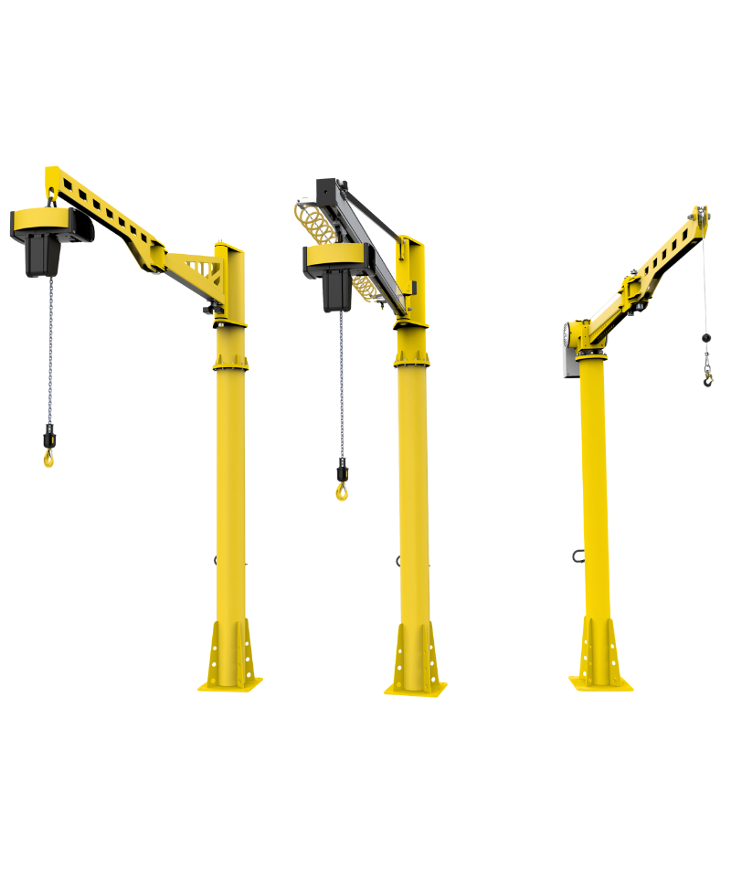 Soluciones en grúas bandera para elevación, posicionamiento y movimiento de cargas dentro de planta. Ingeniería robusta a la medida para líneas de manufactura y talleres industriales.