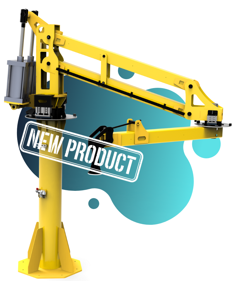 Grúa con brazo articulado para elevación de carga